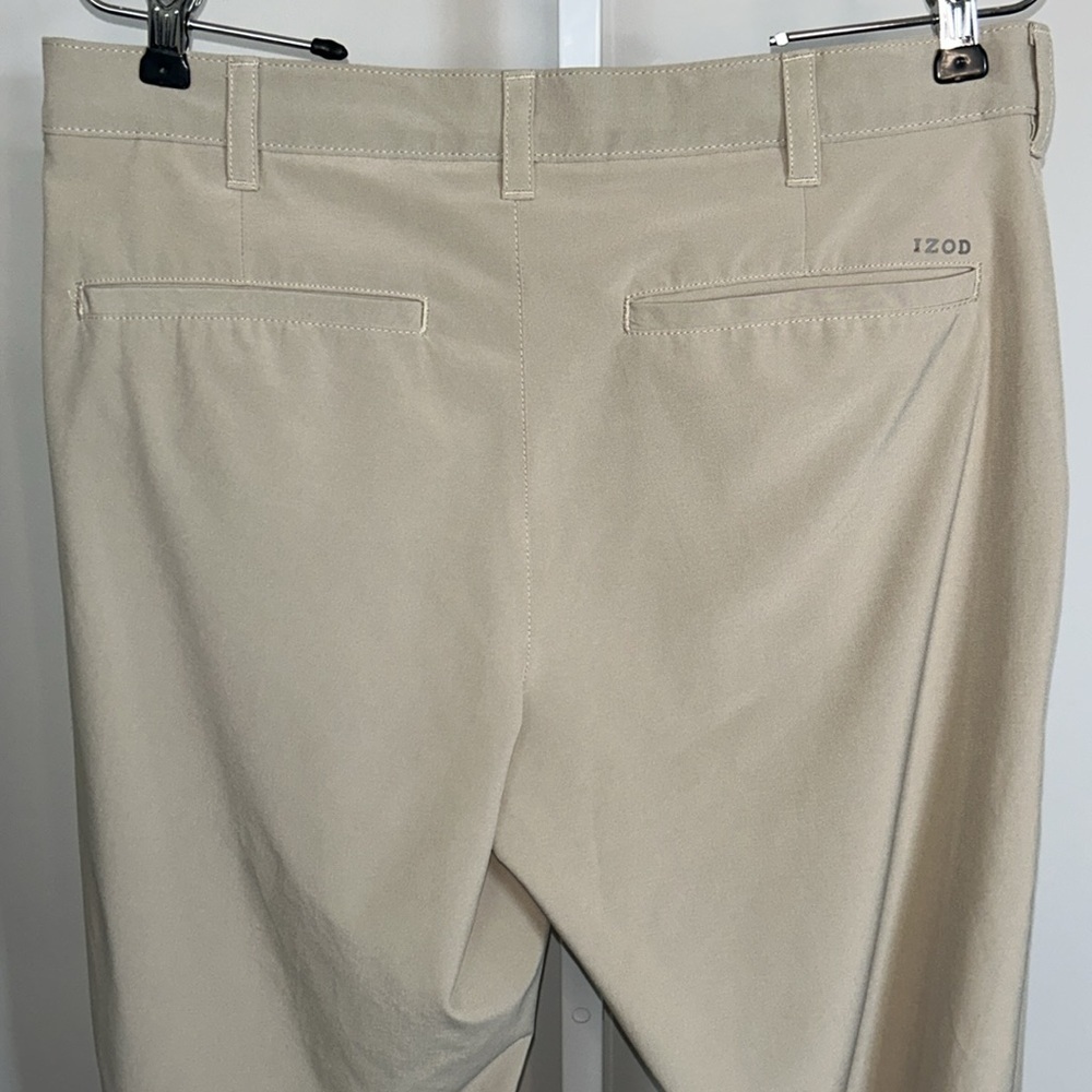 IZOD Golf Khaki Straight Front Pants Size 36X32 - Picture 8 of 9